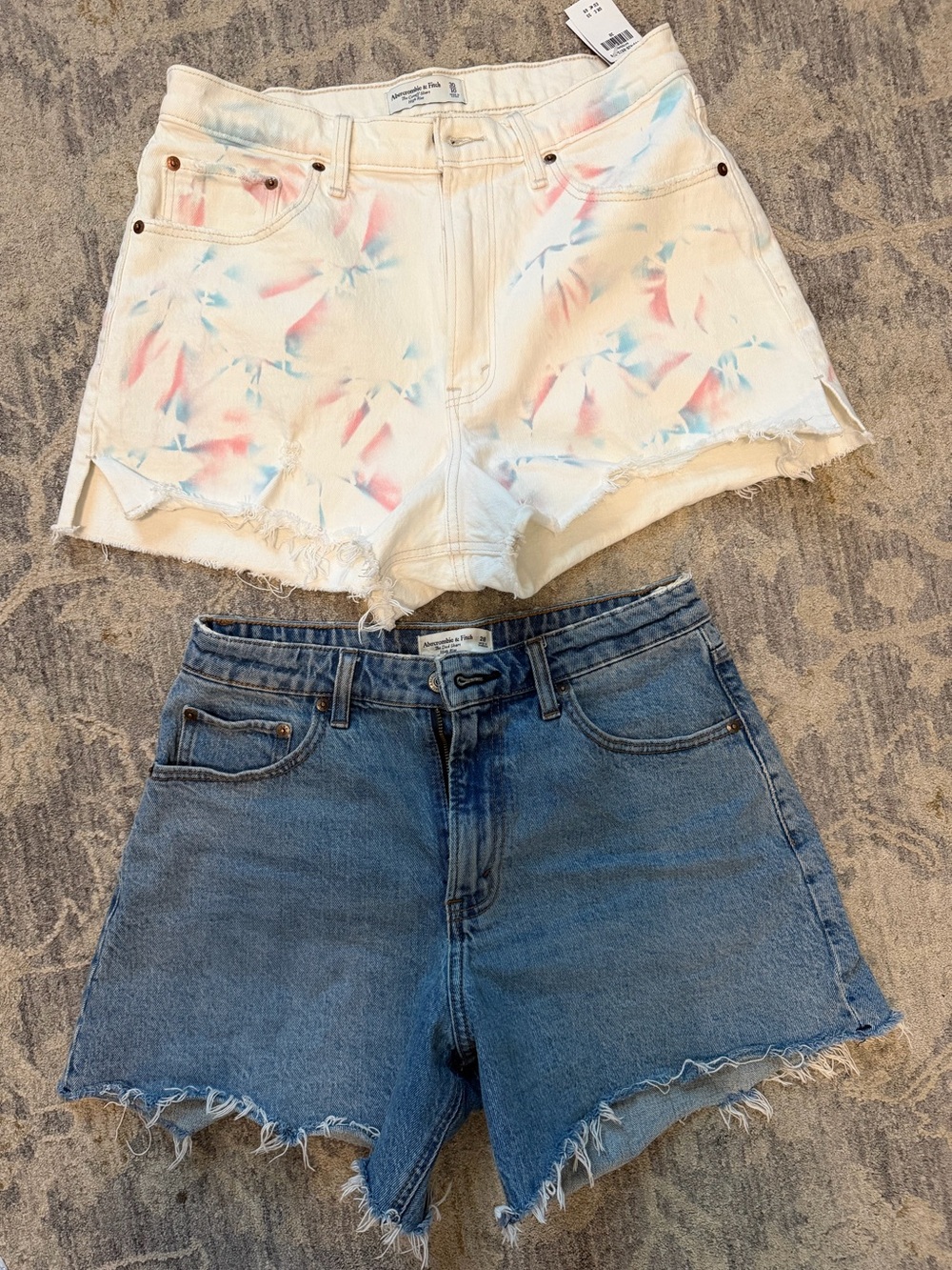ABERCROMBIE & FITCH High-Rise Denim Shorts